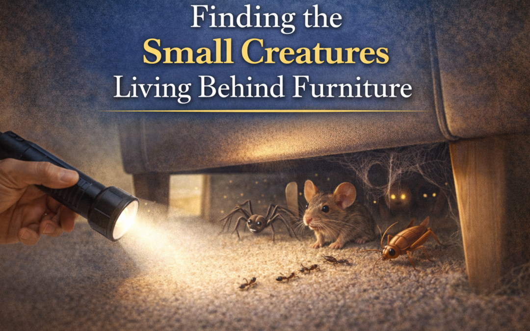 Finding the Small Creatures Living Behind Furniture