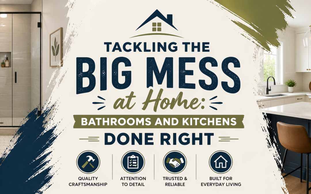 Tackling the Big Mess at Home: Bathrooms and Kitchens Done Right