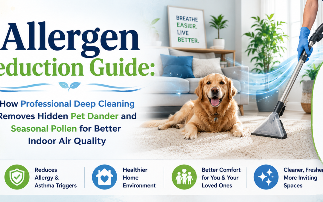 How Professional Deep Cleaning Removes Hidden Pet Dander and Seasonal Pollen for Better Indoor Air Quality