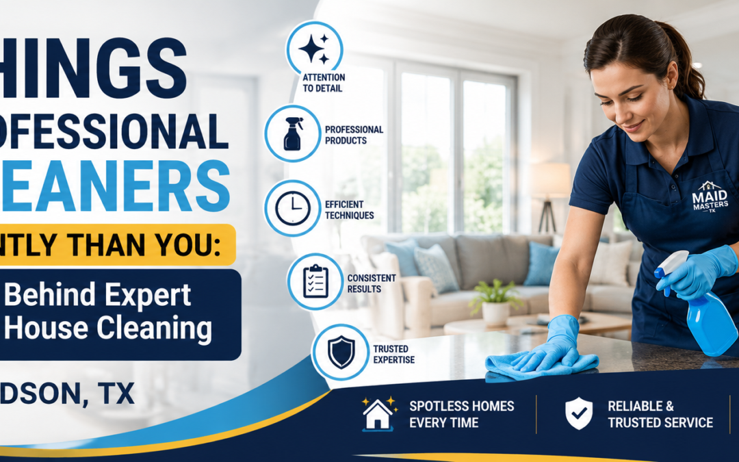 5 Things Professional Cleaners Do Differently | House Cleaning Richardson TX